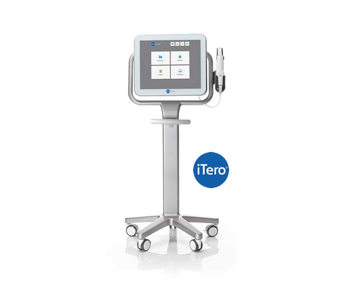 iTero scanner with digital impression support for crowns, bridges, dentures, and night guards
